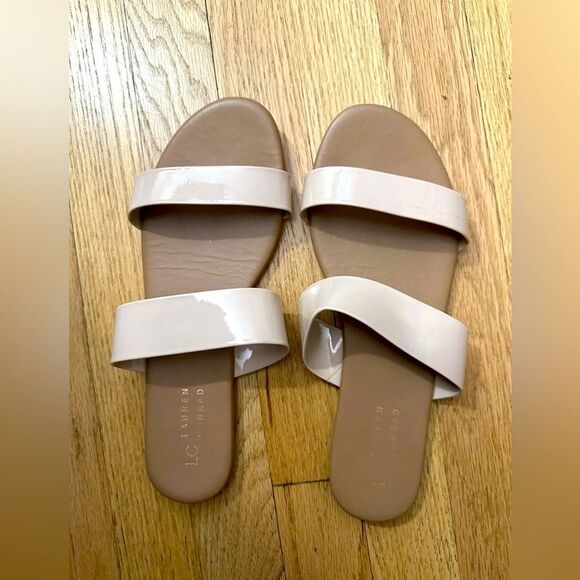 LC Lauren Conrad Flat Slip on Sandals - Picture 1 of 3